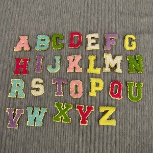 Alphabet Chenille Letter Patches